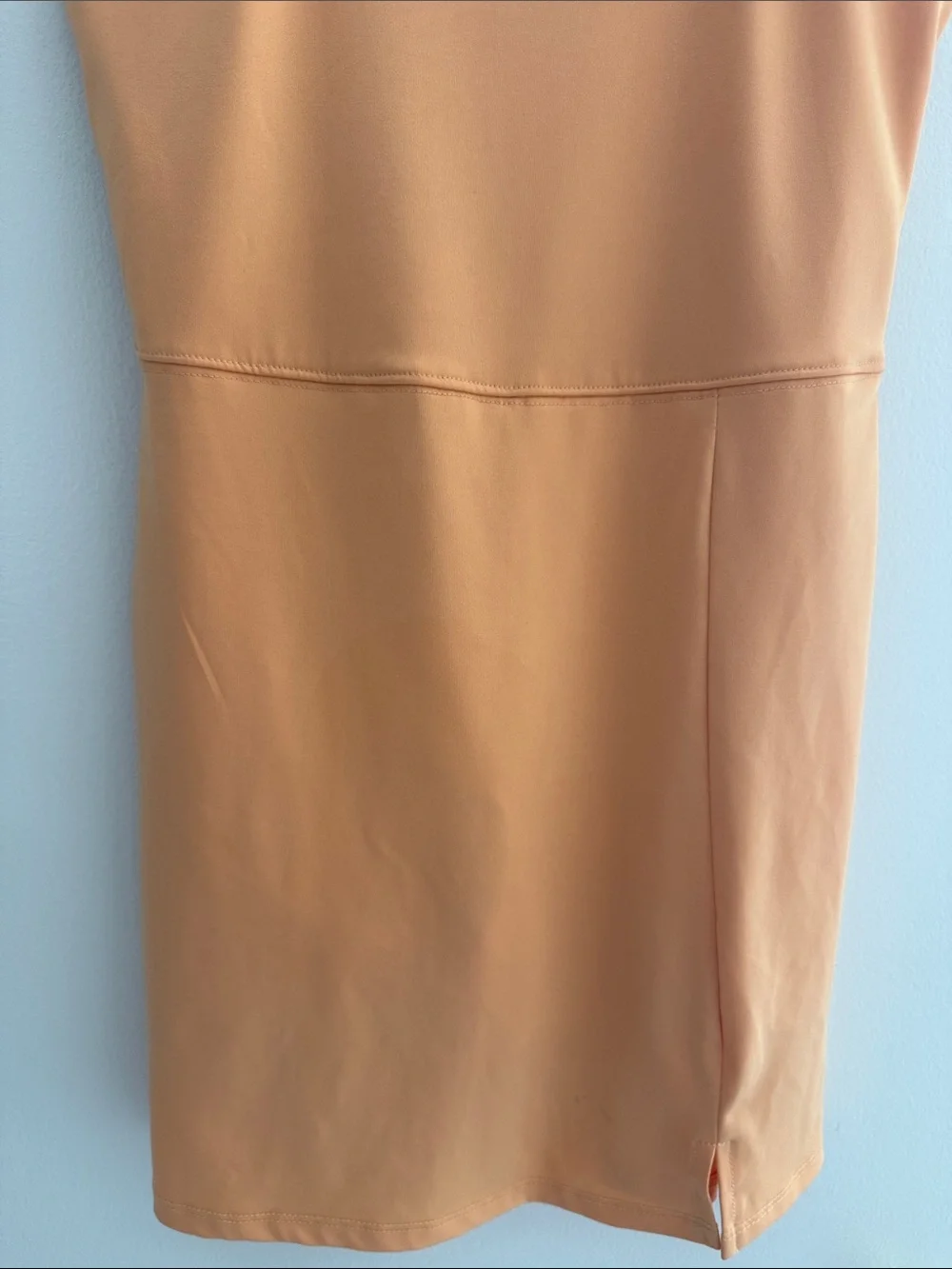art class Orange Spaghetti-Strap Mini Dress